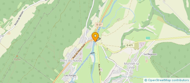 localisation de l'entreprise FRUITIERE DES TROIS TERROIRS à PONT-DU-NAVOY