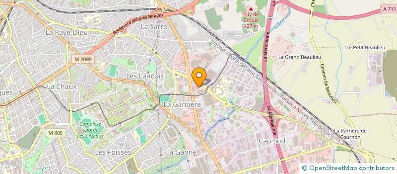 localisation de l'entreprise FRUITOL à CLERMONT-FERRAND