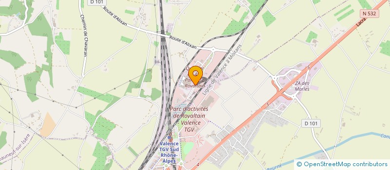 localisation de l'entreprise FRUITOPIA  CHATEAUNEUF-SUR-ISERE