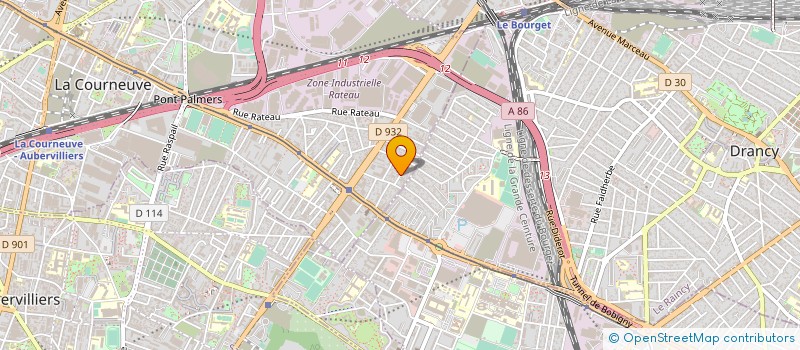 localisation de l'entreprise FRUITS 93 à LA COURNEUVE