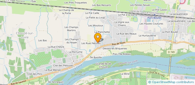localisation de l'entreprise FRUITS DE CHOUZE SUR LOIRE à CHOUZE SUR LOIRE