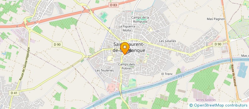 localisation de l'entreprise FRUITS DE L'ESTANY à SAINT-LAURENT-DE-LA-SALANQUE