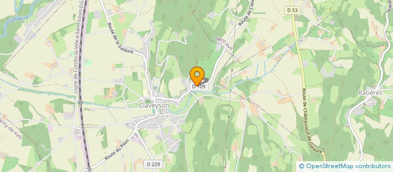 localisation de l'entreprise FRUITS DES COLLINES à CLAVEYSON