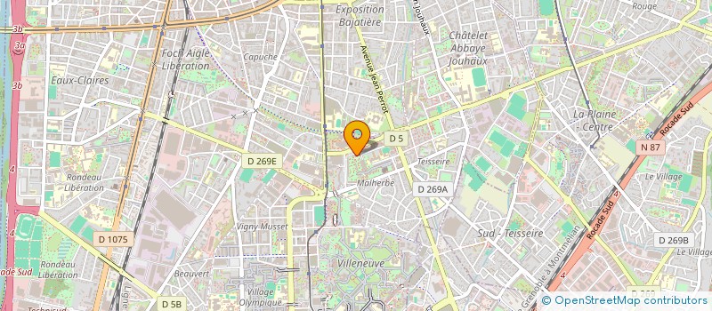 localisation de l'entreprise FRUITS ET LEGUMES DU SOLEIL à GRENOBLE
