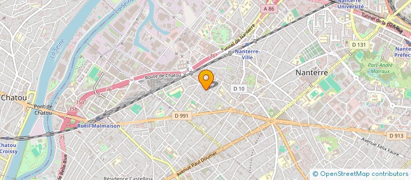 localisation de l'entreprise FRUITS ET LEGUMES SIDER à NANTERRE