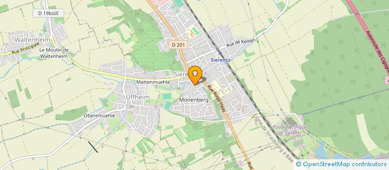 localisation de l'entreprise FRUITS ET SERVICES  SIERENTZ