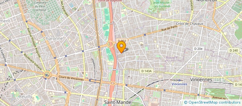 localisation de l'entreprise FRUITS EXOTIQUES à MONTREUIL