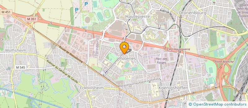 localisation de l'entreprise FRUITS LAND à STRASBOURG