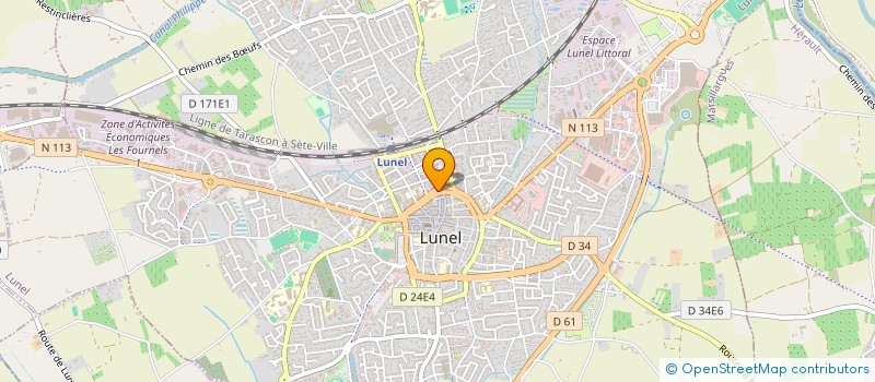 localisation de l'entreprise FRUITS & LEGUMES OUZOUD  LUNEL