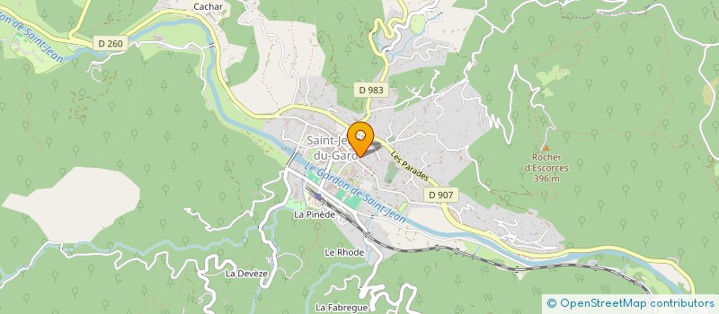 localisation de l'entreprise FRUITS OUBLIES ET BIODIVERSITE EN CEVENNES  SAINT-JEAN-DU-GARD