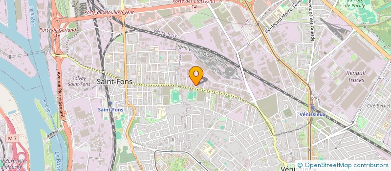 localisation de l'entreprise FRUITS PRIMEURS SERVICES  VENISSIEUX