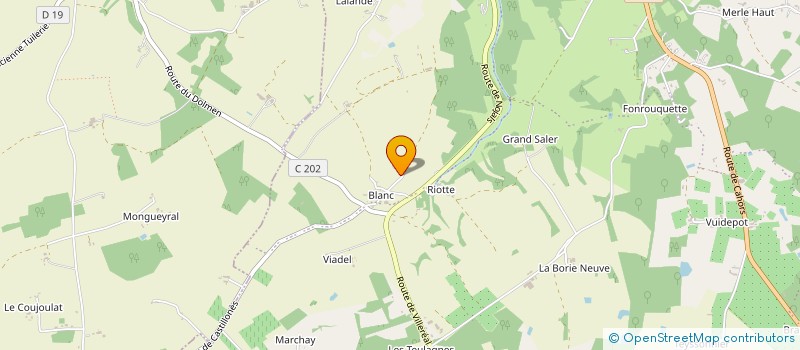 localisation de l'entreprise FRUITS SECS DE LA ROQUE à BEAUMONTOIS EN PERIGORD