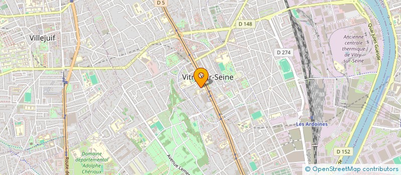 localisation de l'entreprise FRUITY à VITRY-SUR-SEINE