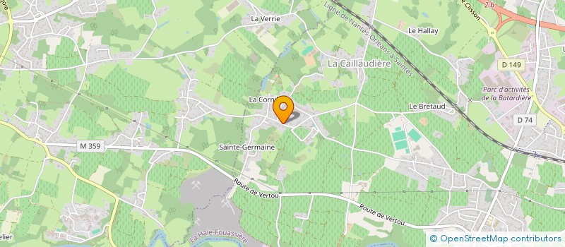 localisation de l'entreprise FRUMENTIX  LA HAIE-FOUASSIERE