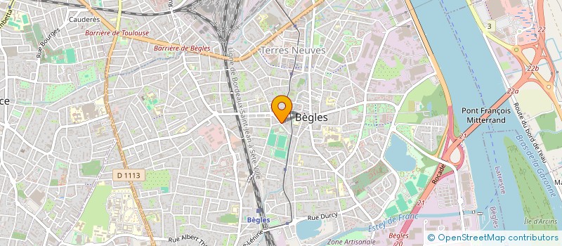 localisation de l'entreprise FRUOR à BEGLES