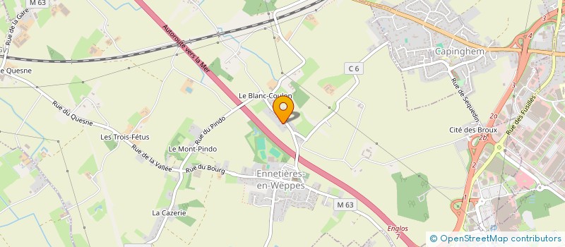 localisation de l'entreprise FRUTAS MEDINA  ENNETIERES-EN-WEPPES