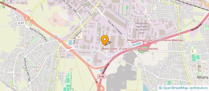 localisation de l'entreprise FRUTAS SANCHEZ à CORBAS