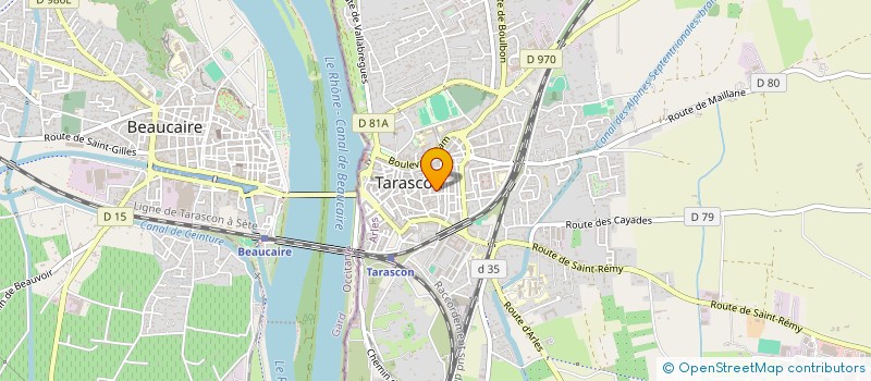 localisation de l'entreprise FRUVERD INTEGRAL SARL à TARASCON
