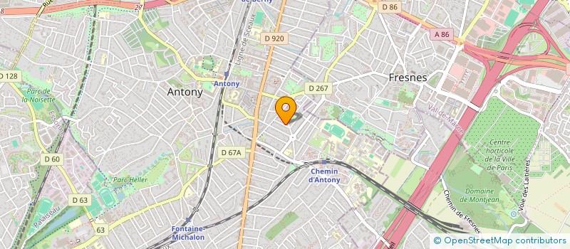 localisation de l'entreprise FRV à ANTONY