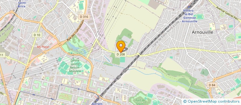 localisation de l'entreprise FRVD  SARCELLES