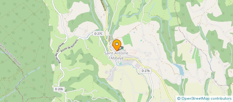 localisation de l'entreprise FRX SANTE  SAINT ANTOINE L'ABBAYE