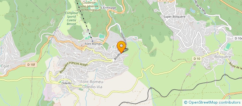 localisation de l'entreprise FRY'S  FONT-ROMEU-ODEILLO-VIA