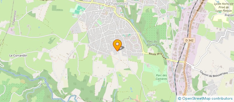 localisation de l'entreprise FRYA  CHAPONOST