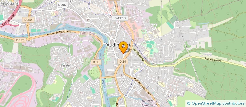 localisation de l'entreprise FRYAN  AUDINCOURT