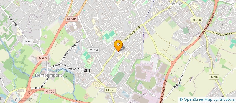 localisation de l'entreprise FRYST  HEM