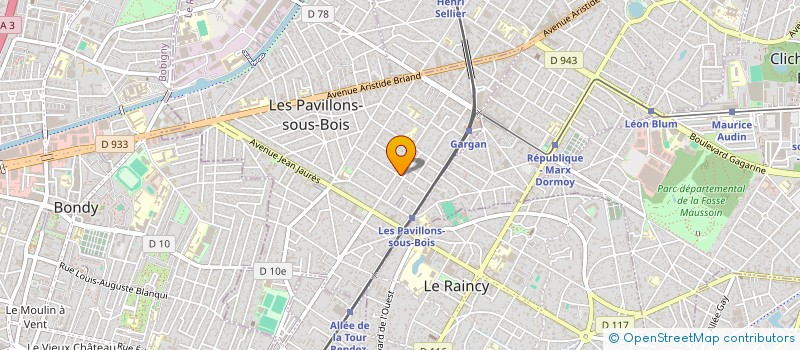 localisation de l'entreprise FS AUTO à LES PAVILLONS-SOUS-BOIS