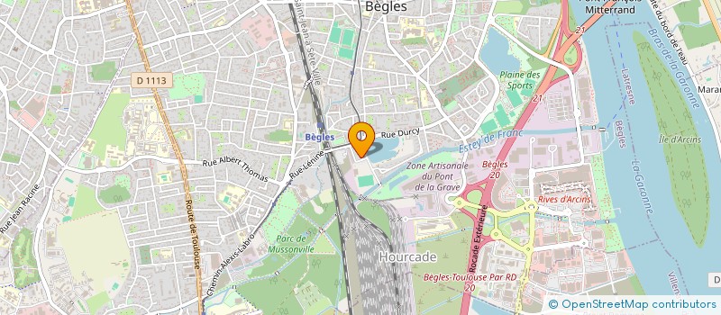 localisation de l'entreprise FS BATIMENT à BEGLES