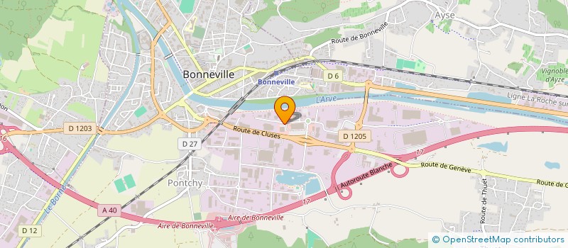 localisation de l'entreprise FS BONNEVILLE  BONNEVILLE