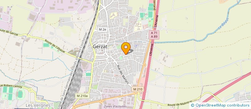 localisation de l'entreprise FS CARREAUX  GERZAT