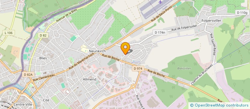 localisation de l'entreprise FS CONSTRUCTION  SARREGUEMINES