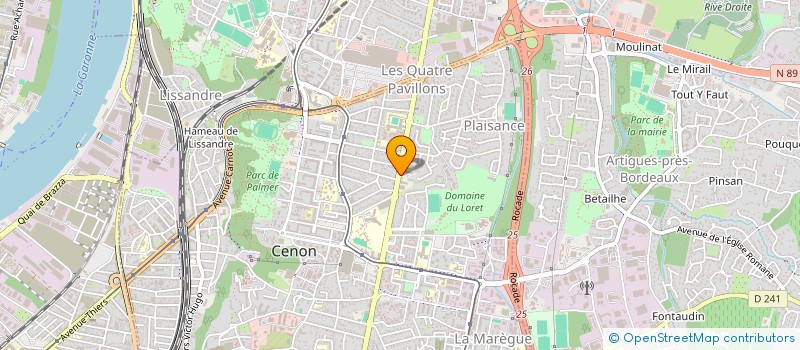 localisation de l'entreprise FS CONSTRUCTIONS à CENON