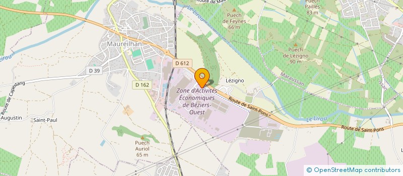 localisation de l'entreprise FS CREATION  BEZIERS