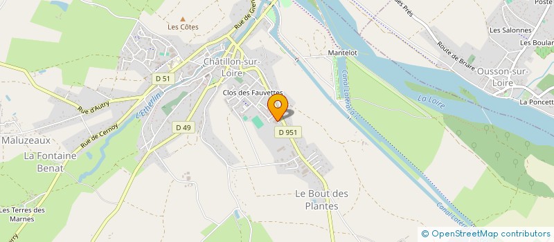 localisation de l'entreprise FS HOLDING à CHATILLON-SUR-LOIRE