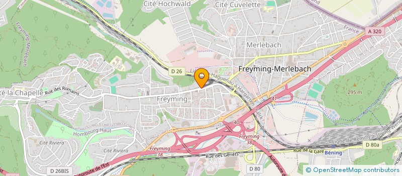 localisation de l'entreprise FS HOLDING  FREYMING-MERLEBACH