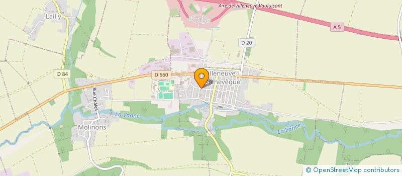 localisation de l'entreprise FS HOLDING  VILLENEUVE-L'ARCHEVEQUE