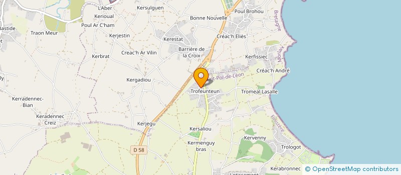 localisation de l'entreprise FS IMMO  SAINT-POL-DE-LEON