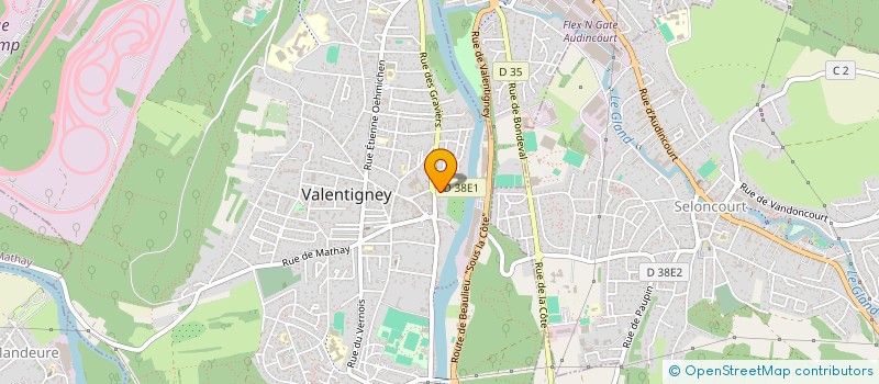 localisation de l'entreprise FS INVESTMENTS  VALENTIGNEY