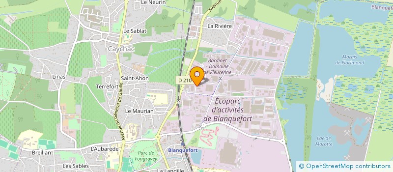 localisation de l'entreprise FS LOGISTIQUE à BLANQUEFORT