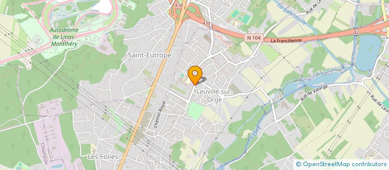 localisation de l'entreprise FS NETRENOV'  LEUVILLE-SUR-ORGE