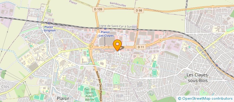 localisation de l'entreprise FS PLAISIR à PLAISIR