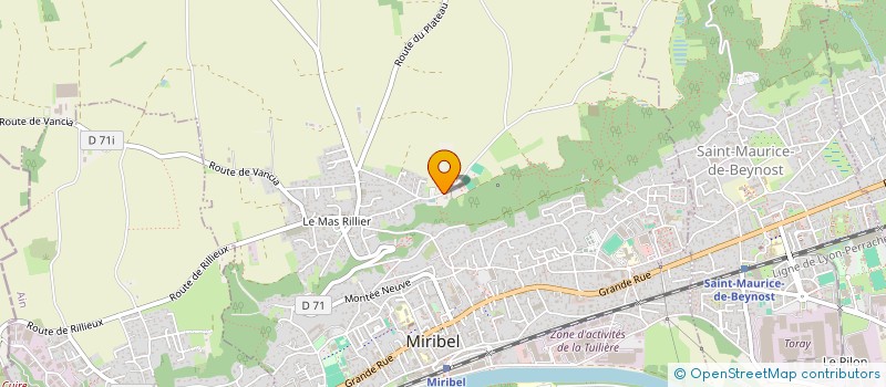 localisation de l'entreprise FS SPORT  MIRIBEL