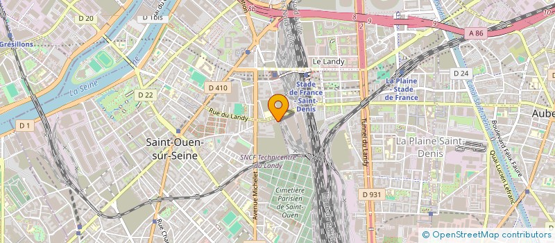localisation de l'entreprise FS TRANS  SAINT-OUEN-SUR-SEINE