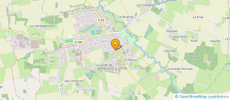 localisation de l'entreprise FS2I  SAINT-ERBLON