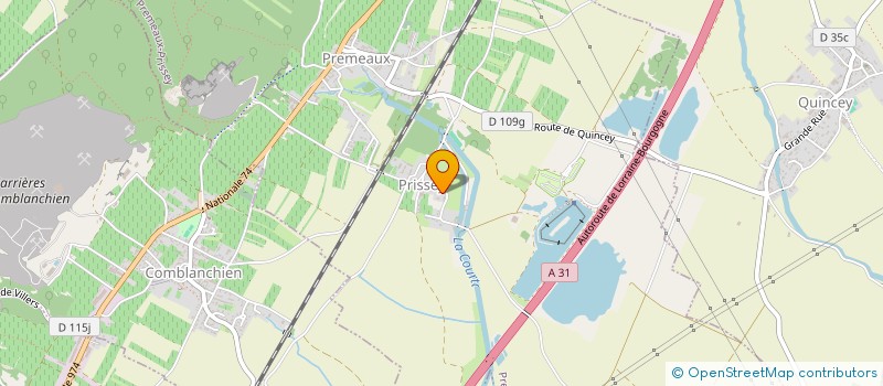 localisation de l'entreprise FSA 21  PREMEAUX-PRISSEY