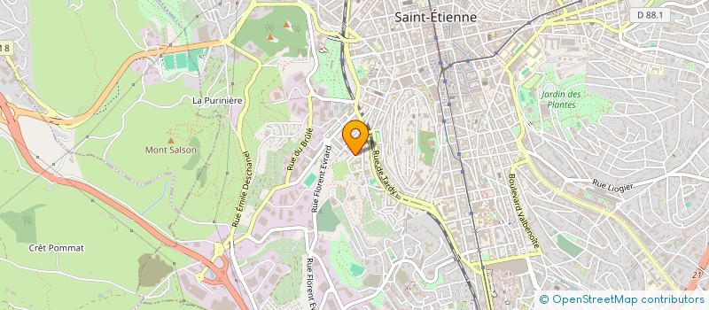 localisation de l'entreprise FSA  SAINT-ETIENNE