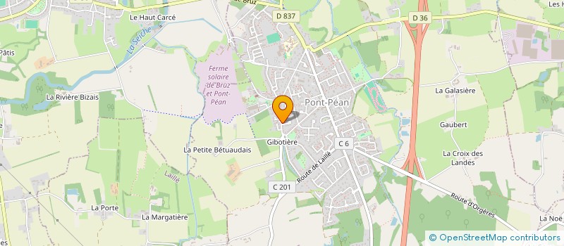 localisation de l'entreprise FSA FORMATION & SOLUTIONS D'ACCOMPAGNEMENT  PONT-PEAN